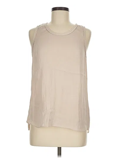Pre-owned Naked Zebra Sleeveless Blouse In Tan