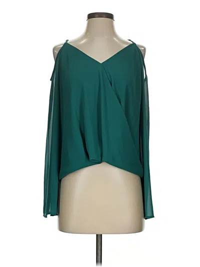 Pre-owned Naked Zebra Sleeveless Blouse In Teal