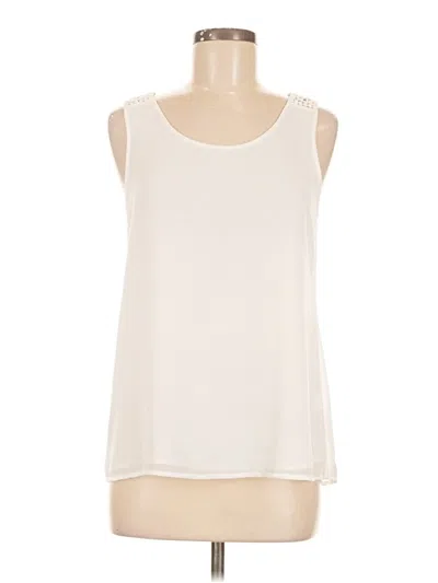 Pre-owned Naked Zebra Sleeveless Blouse In White