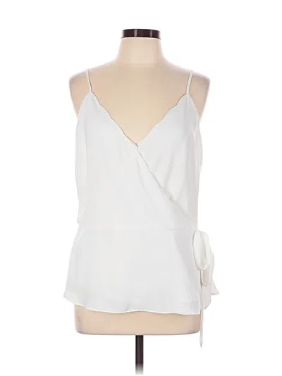 Pre-owned Naked Zebra Sleeveless Blouse In White