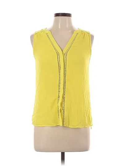 Pre-owned Naked Zebra Sleeveless Blouse In Yellow