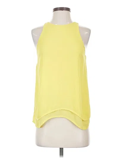 Pre-owned Naked Zebra Sleeveless Blouse In Yellow