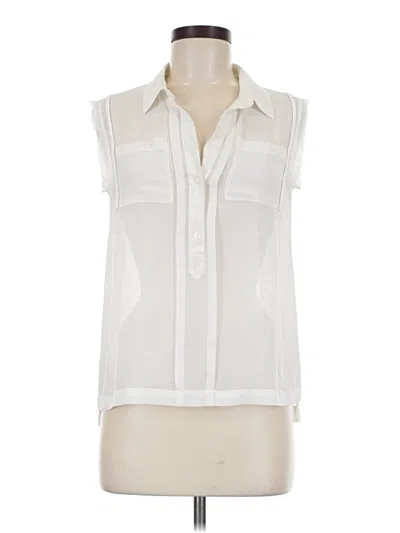 Pre-owned Naked Zebra Sleeveless Button Down Shirt In Ivory