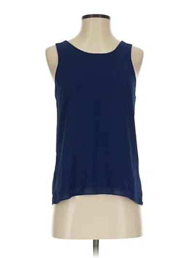 Pre-owned Naked Zebra Sleeveless Top Blue Halter Neckline Tops