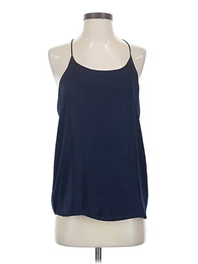 Pre-owned Naked Zebra Sleeveless Top Blue Halter Neckline Tops