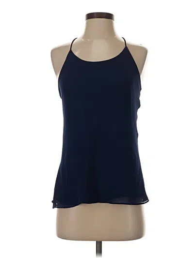 Pre-owned Naked Zebra Sleeveless Top Blue Halter Neckline Tops