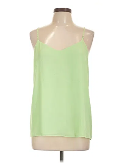 Pre-owned Naked Zebra Sleeveless Top Green Halter Neckline Tops