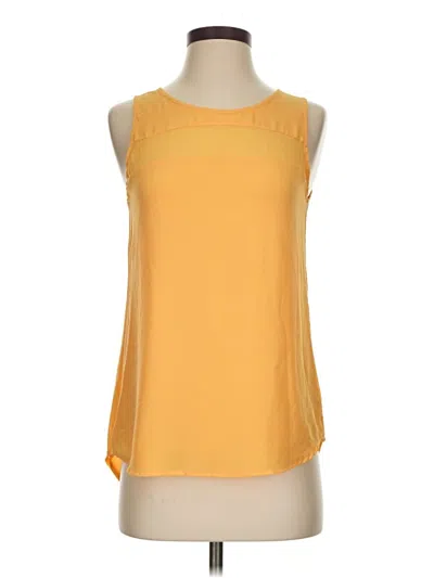 Pre-owned Naked Zebra Sleeveless Top Yellow Boatneck Tops