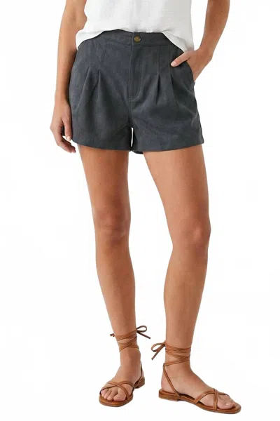 Naked Zebra Soft Matte Pull-on Shorts In Black In Multi