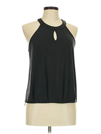 Pre-owned Naked Zebra Tank Top Black Halter Neckline Tops