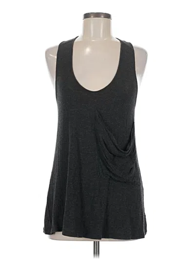 Pre-owned Naked Zebra Tank Top Gray Halter Neckline Tops