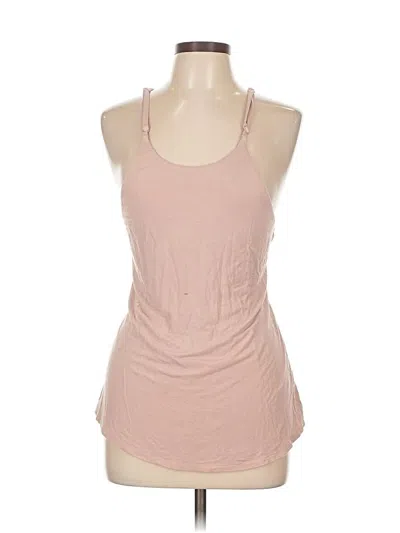 Pre-owned Naked Zebra Tank Top Pink Halter Neckline Tops