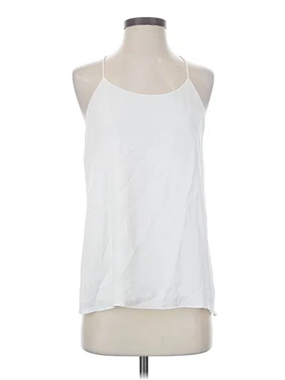 Pre-owned Naked Zebra Tank Top White Halter Neckline Tops