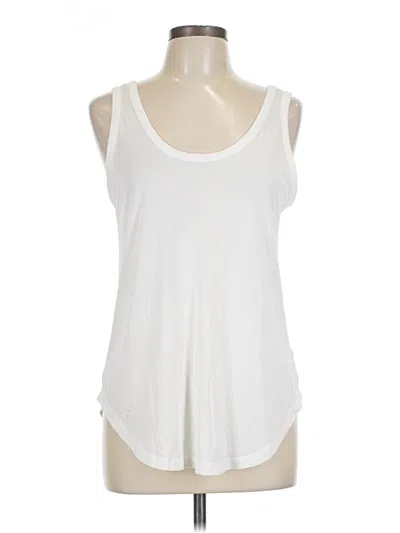 Pre-owned Naked Zebra Tank Top White Strapless Neckline Tops