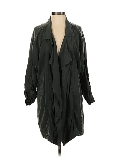 Pre-owned Naked Zebra Trenchcoat In Green