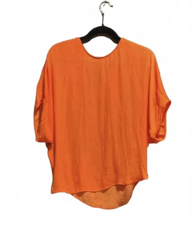 Naked Zebra Women's Short Sleeve Dress Shirt In Orange