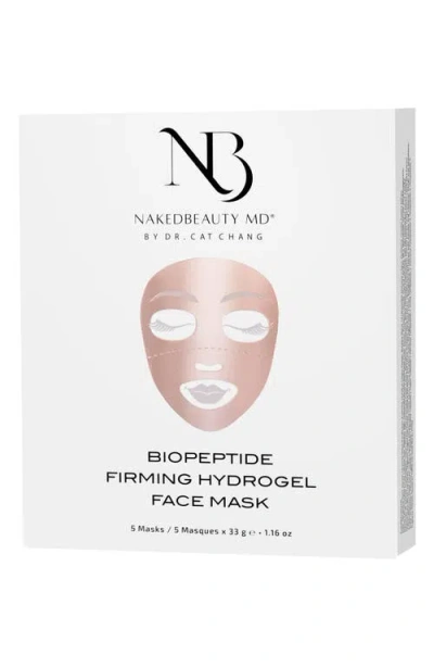 Nakedbeauty Md 5-pack Firming Hydrogel Face Masks In Transparent