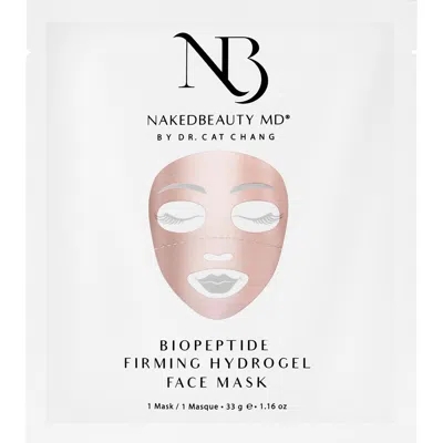 Nakedbeauty Md Biopeptide Firming Hydrogel Face Mask In Transparent