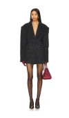 Nakedvice The Albert Faux Fur Coat In Charcoal