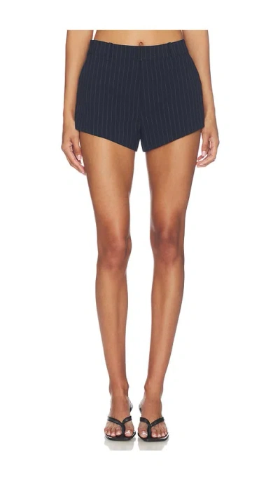 Nakedvice The Beckette Pinstripe 반바지 In Blue