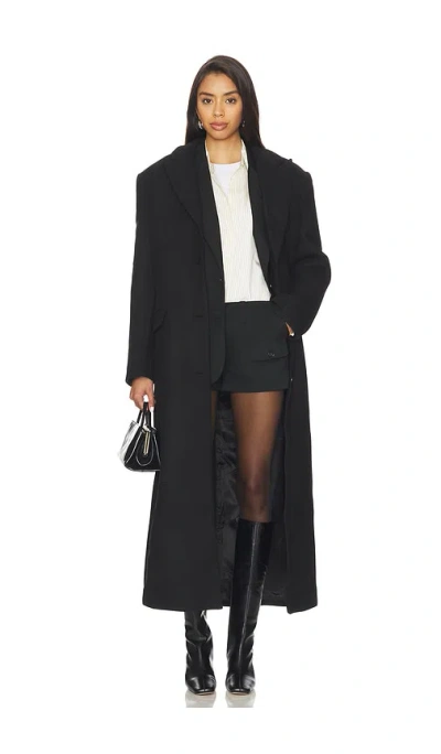 Nakedvice The Isla Coat In Black