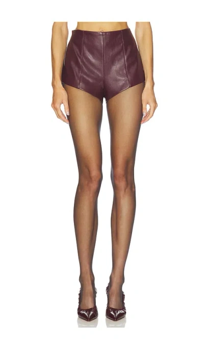 Nakedvice The Julia Short In Burgundy