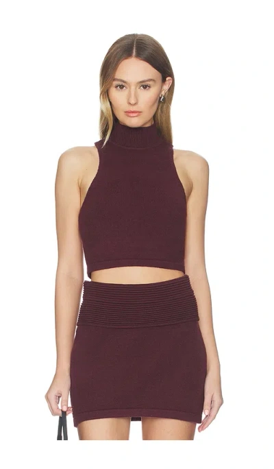 Nakedvice The Kairo Top In Brown
