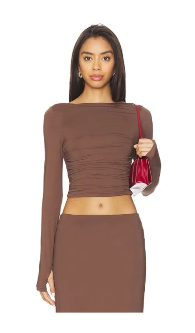 Nakedvice The Ledger Top In Brown
