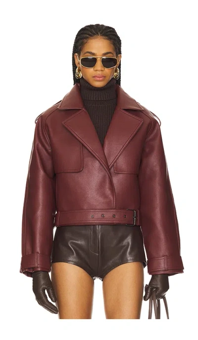 Nakedvice The Madden Jacket In 葡萄酒色