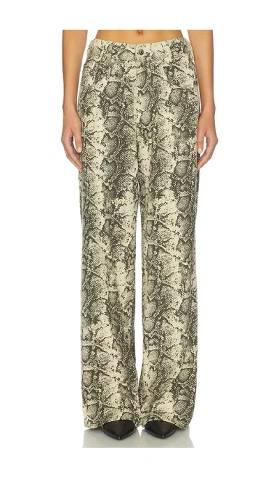 Nakedvice The Maxwell Wide Leg Jean In Green