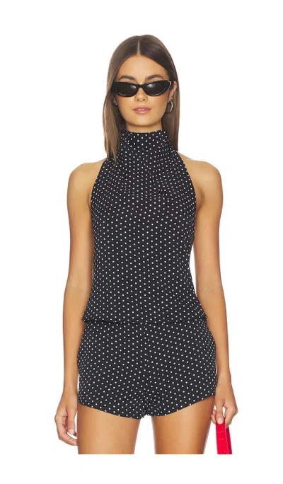 Nakedvice The Mya Spot Top In Black