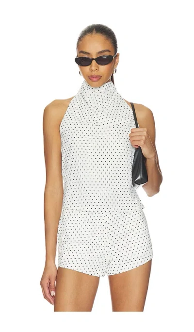 Nakedvice The Mya Spot Top In White