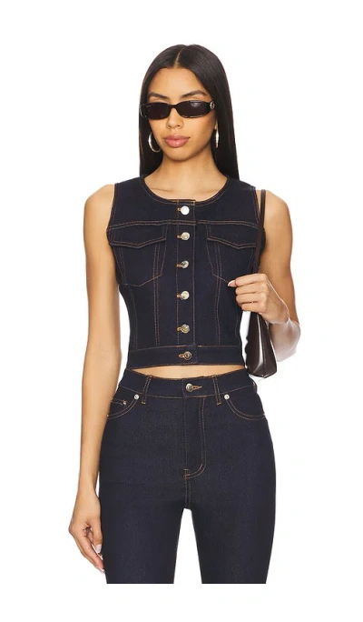 Nakedvice The Rina Vest In Dark Blue