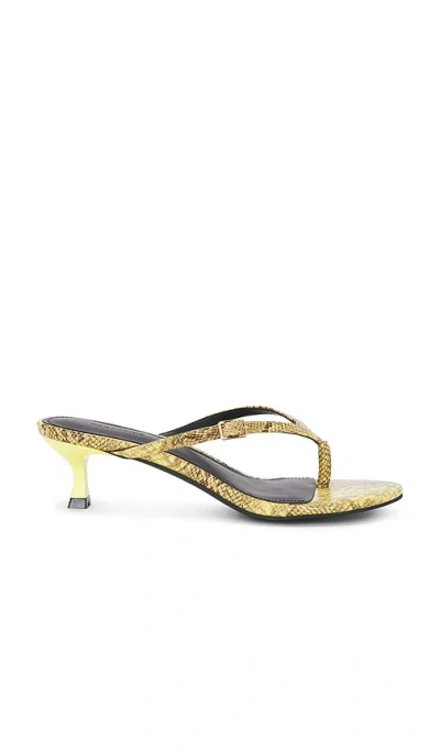 Nakedvice The Tayla Heel Sandal In Yellow