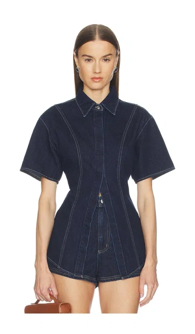 Nakedvice The Watson Short Sleeve Shirt In Blue