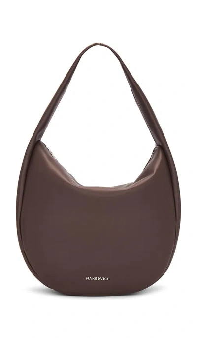 Nakedvice The Zoe Bag In Chocolate & Silver