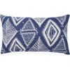 Naki & Ssam Artisan Mirage Intricate Arabesque Pattern Lumbar Pillow Cover In Blue