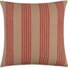 Naki & Ssam Earthy Finesse Brown Throw Pillow With Stripes In Multi