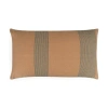 Naki & Ssam Modern Simplicity Brown Pin-striped  Lumbar Pillow In Multi