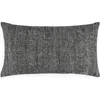 Naki & Ssam Natural Harmony Cotton Nettle Solid Throw & Lumbar Pillow In Black