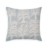 Naki & Ssam Nature Whisper Saal Tree Print Square Pillow Cover In Blue