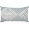 Naki & Ssam Oceanic Elegance Artisan Print Fish Lumbar Pillow Cover In Blue