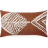 Naki & Ssam Oceanic Elegance Artisan Print Fish Lumbar Pillow Cover In Brown