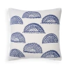 Naki & Ssam Sunlit Splendor Petite Sunburst Print Square Pillow In Blue