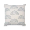Naki & Ssam Sunlit Splendor Petite Sunburst Print Square Pillow In Gray
