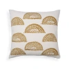 Naki & Ssam Sunlit Splendor Petite Sunburst Print Square Pillow In White