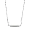 Nakiit Women's White / Silver Needle Pearl Necklace – Sterling Silver In Multi