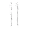 Nakiit Women's White / Silver Pearl Vine Droplet Earrings – Sterling Silver In Multi