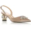 Nalebe By Amina Means Aurum Womens Leather Embellished Mules In Multi