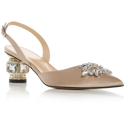 Nalebe By Amina Means Aurum Womens Leather Embellished Mules In Multi
